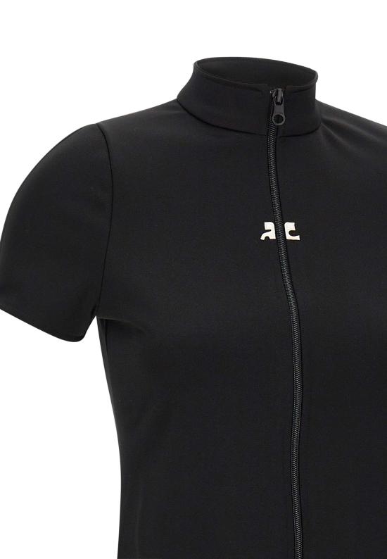 25FW 쿠레쥬 반팔 티셔츠 325JTO446JS0250 BLACK Black - COURREGES