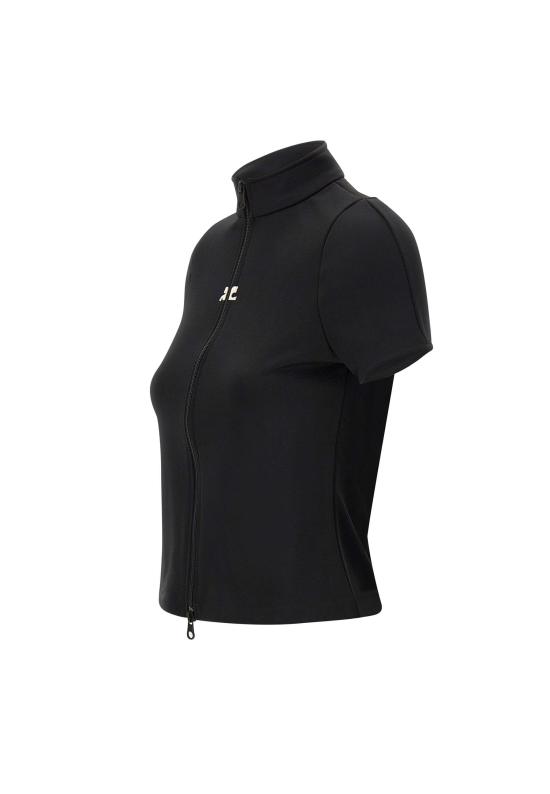 25FW 쿠레쥬 반팔 티셔츠 325JTO446JS0250 BLACK Black - COURREGES