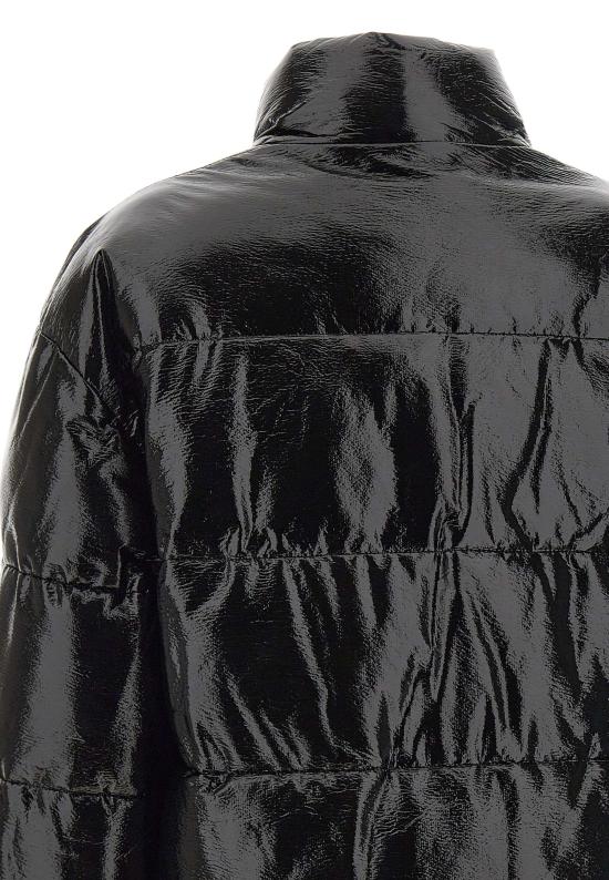 25FW 쿠레쥬 바이닐 숏 푸퍼 자켓 323CMA106VY0016 BLACK Black - COURREGES