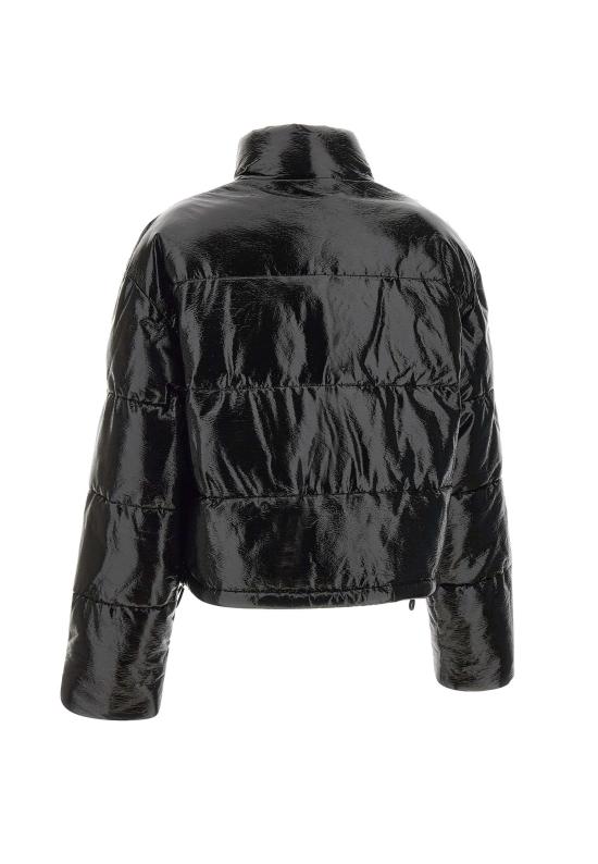 25FW 쿠레쥬 바이닐 숏 푸퍼 자켓 323CMA106VY0016 BLACK Black - COURREGES