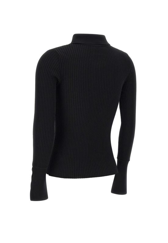 25FW 쿠레쥬 폴로 티셔츠 325MPO051FI0001 BLACK Black - COURREGES