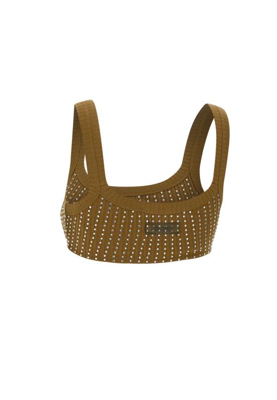 25FW 디 아티코 민소매 티셔츠 251WCL00006 JJJ051TR081 Green - THE ATTICO