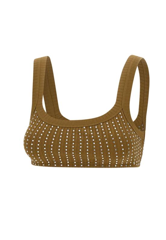 25FW 디 아티코 민소매 티셔츠 251WCL00006 JJJ051TR081 Green - THE ATTICO