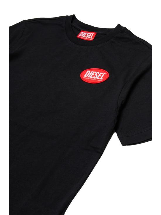 25FW [키즈] 디젤 티셔츠 J02469K KYAUNK900 BLACK - DIESEL