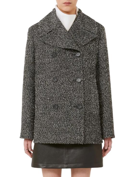 25FW 스포트막스 OLAF 올라프 더블 브레스티드 울 헤비 자켓 2522086032600 NERO - SPORTMAX