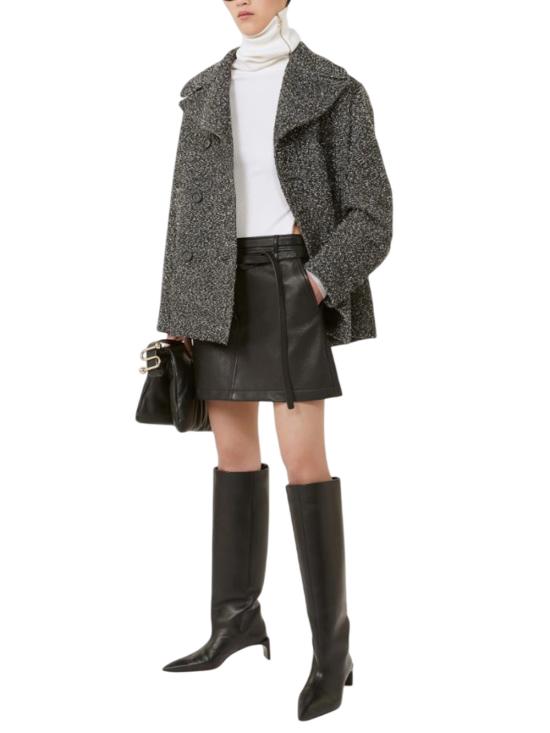 25FW 스포트막스 OLAF 올라프 더블 브레스티드 울 헤비 자켓 2522086032600 NERO - SPORTMAX