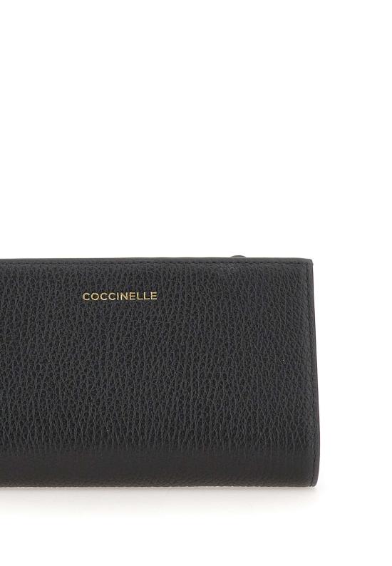 25FW 코치넬리 지갑 TQK11F101 001 Black - COCCINELLE