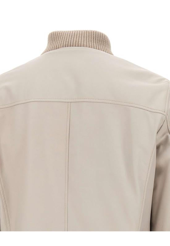 25FW 발바 가죽 자켓 51210VERMONT 0005 White - BARBA