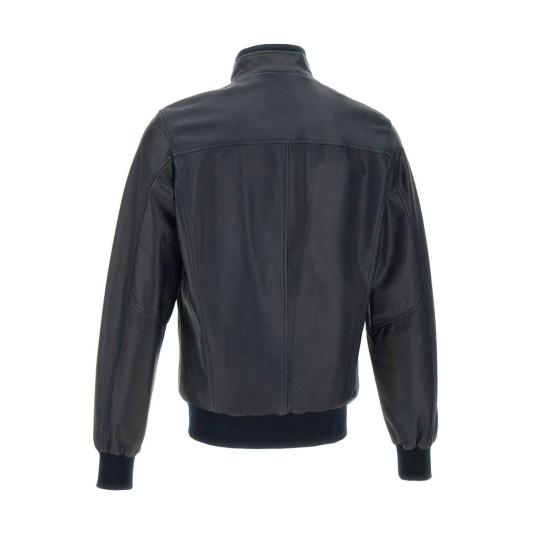 24FW 발바 가죽 자켓 48200 0006 Blue - BARBA