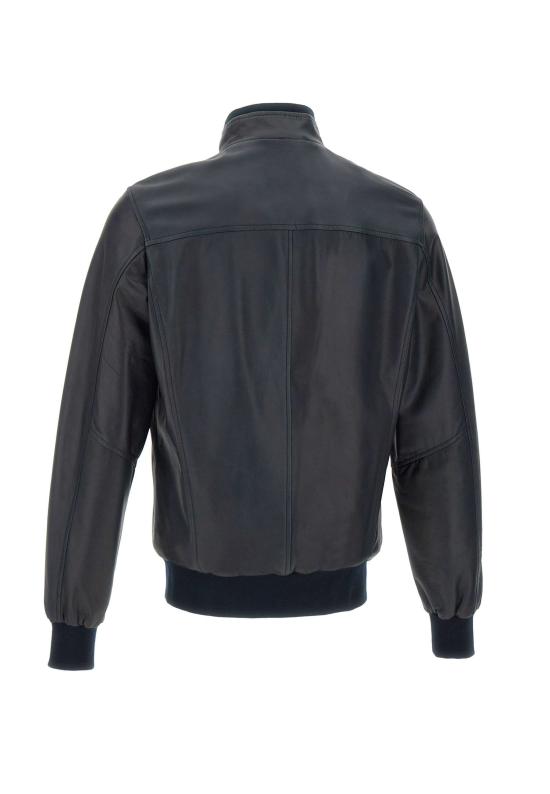 24FW 발바 가죽 자켓 48200 0006 Blue - BARBA