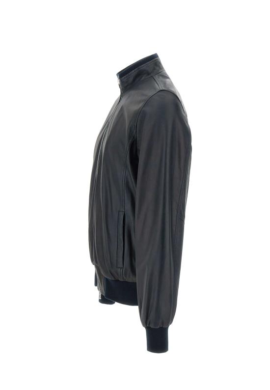 24FW 발바 가죽 자켓 48200 0006 Blue - BARBA