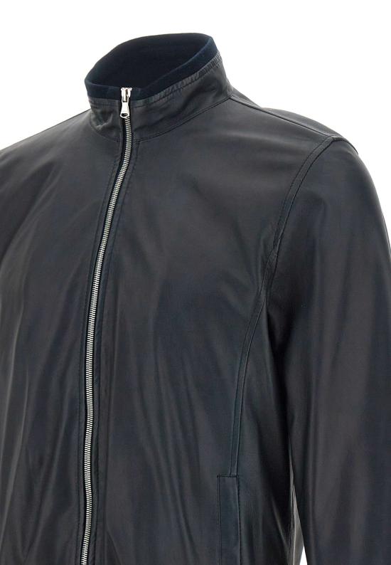 24FW 발바 가죽 자켓 48200 0006 Blue - BARBA