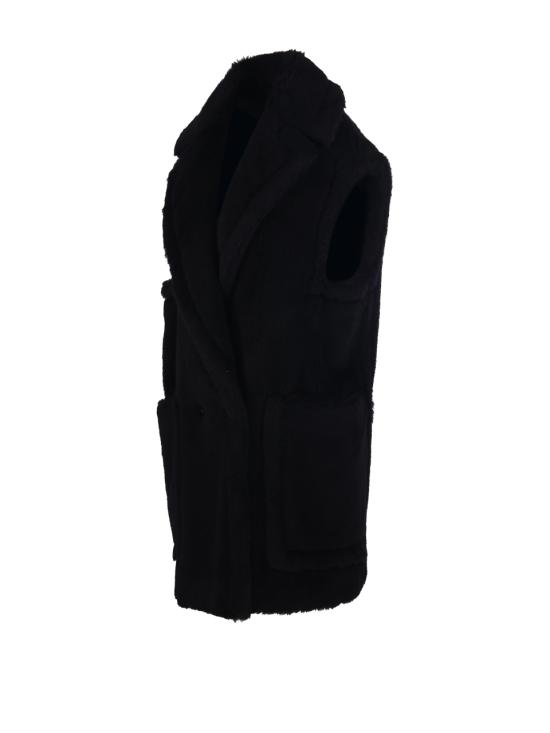 25FW 막스마라 테디 알파카 울 더블브레스트 베스트 2521276253600 008 NERO - MAX MARA