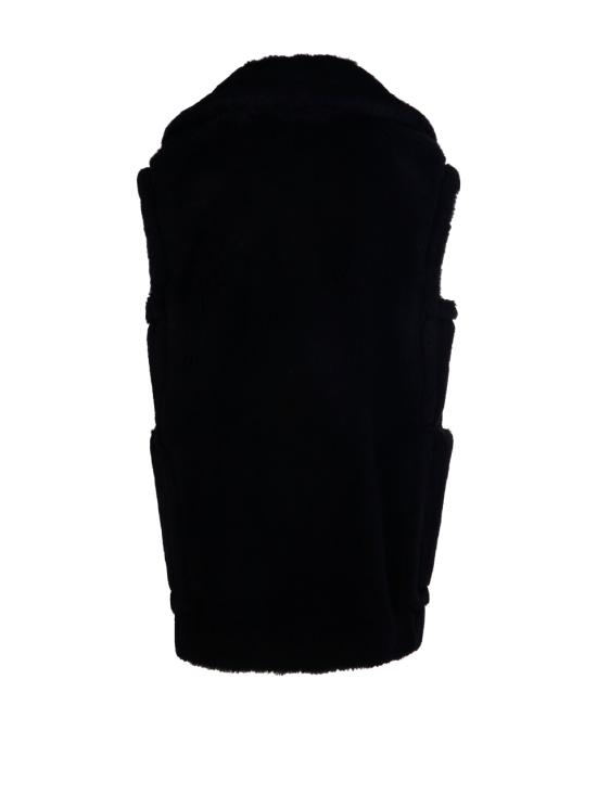 25FW 막스마라 테디 알파카 울 더블브레스트 베스트 2521276253600 008 NERO - MAX MARA