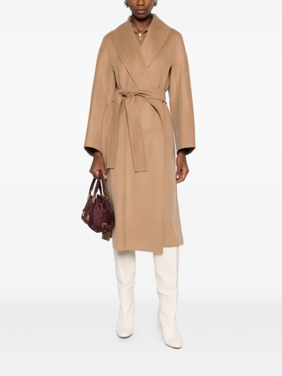 25FW 막스마라 스튜디오 코트 2526016022600 010 Brown - MAX MARA STUDIO