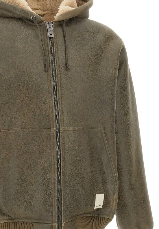 25FW 엠포리오 아르마니 가죽 자켓 EM002616 AF17349U6199 Brown - EMPORIO ARMANI