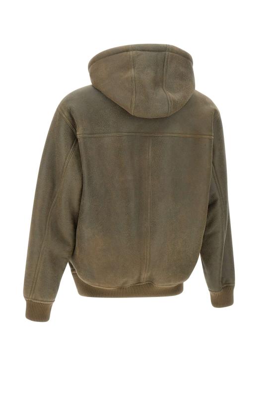 25FW 엠포리오 아르마니 가죽 자켓 EM002616 AF17349U6199 Brown - EMPORIO ARMANI