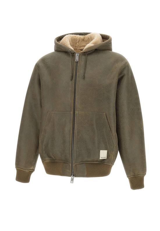 25FW 엠포리오 아르마니 가죽 자켓 EM002616 AF17349U6199 Brown