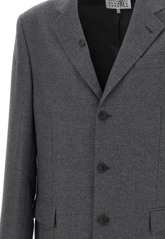 25FW MM6 메종마르지엘라 수트 자켓 SH0BN0016 M35466860M Grey - MM6 MAISON MARGIELA