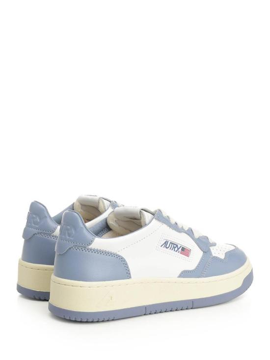 26SS 오트리 메달리스트 로우 레더 스니커즈 AULWWB62 Light Blue - AUTRY