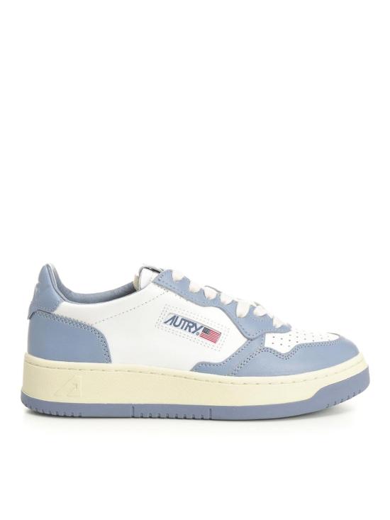 26SS 오트리 메달리스트 로우 레더 스니커즈 AULWWB62 Light Blue