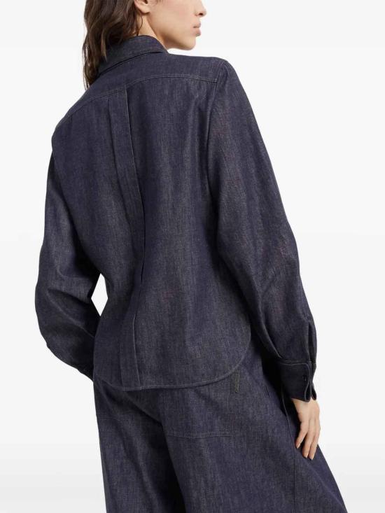  브루넬로 쿠치넬리 셔츠 MA782MM606C001 Denim - BRUNELLO CUCINELLI