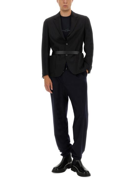 25FW 조르지오 아르마니 반팔 티셔츠 6GST56 SJP4ZUBSG BLUE - GIORGIO ARMANI