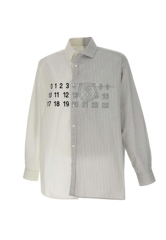 25FW MM6 메종마르지엘라 셔츠 SH0DT0025 MTN085961 White