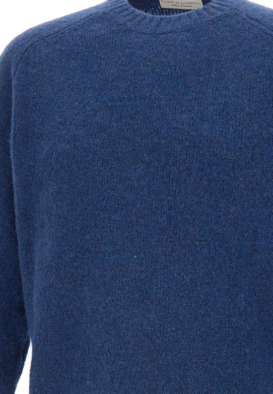 25FW 필리포 드 로렌티스 스웨터 GC3MLM WA5R860 Blue - FILIPPO DE LAURENTIIS