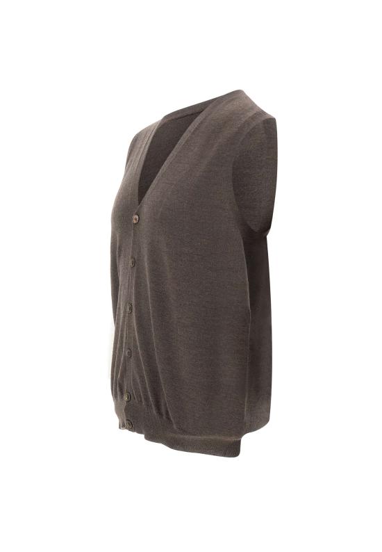 25FW 그랑싸쏘 니트 베스트 58182 14296186 Brown - GRAN SASSO