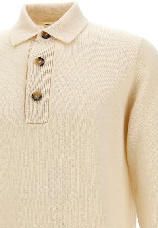 25FW 필리포 드 로렌티스 폴로 티셔츠 PL3ML WC7R020 White - FILIPPO DE LAURENTIIS