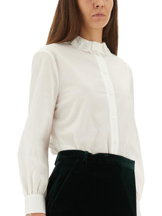 26FW 생로랑 블라우스 842627 Y7K369601 WHITE - SAINT LAURENT