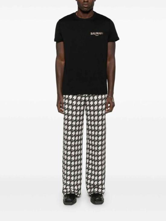  발망 반팔 티셔츠 EH1EF000GD84EAD Black - BALMAIN