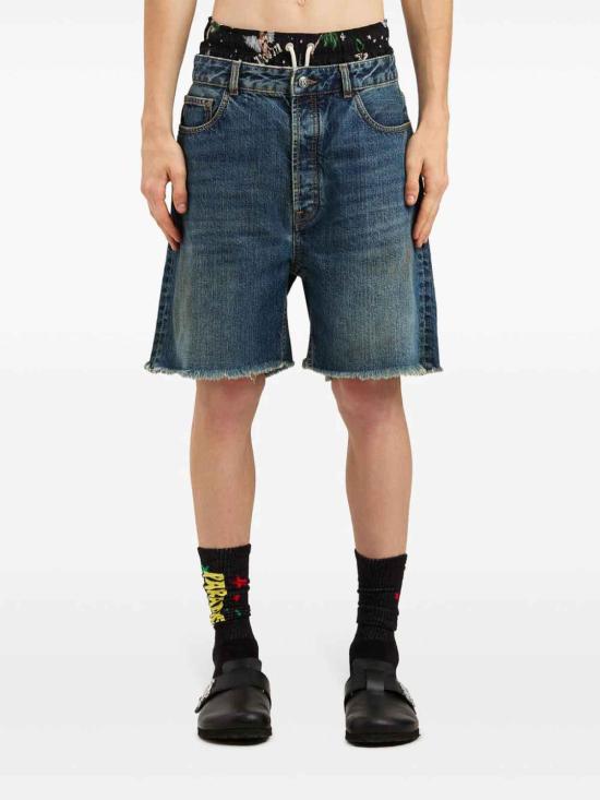  팜앤젤스 데님 숏팬츠 PMYC003S25DEN0034540 Blue - PALM ANGELS