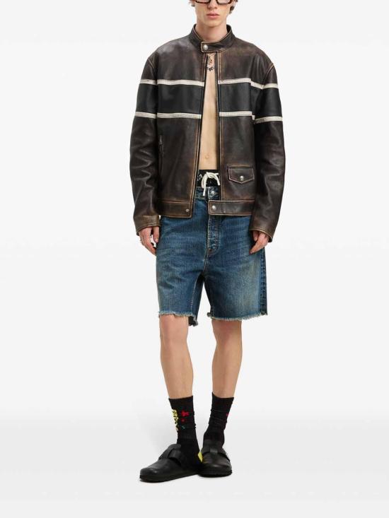  팜앤젤스 데님 숏팬츠 PMYC003S25DEN0034540 Blue - PALM ANGELS