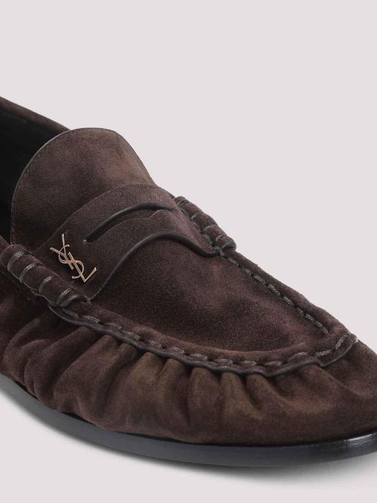  생로랑 로퍼 8394712W5AC6023 Dark Brown - SAINT LAURENT