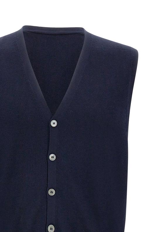 25FW 그랑싸쏘 니트 베스트 58182 14296598 Blue - GRAN SASSO