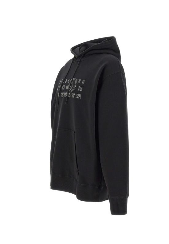 25FW MM6 메종마르지엘라 뉴메릭 후드 티셔츠 SH0GU0035 M25025900 Black - MM6 MAISON MARGIELA