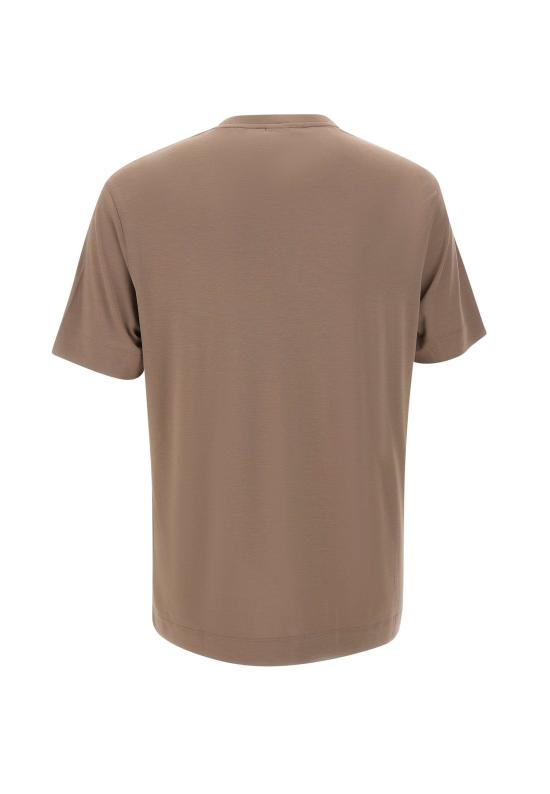 25FW 엠포리오 아르마니 반팔 티셔츠 EM002996 AF13721U6189 Brown - EMPORIO ARMANI