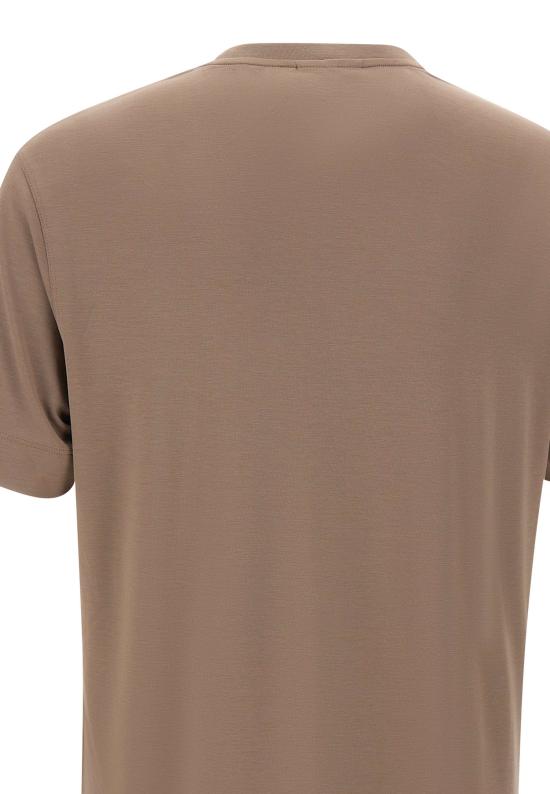 25FW 엠포리오 아르마니 반팔 티셔츠 EM002996 AF13721U6189 Brown - EMPORIO ARMANI