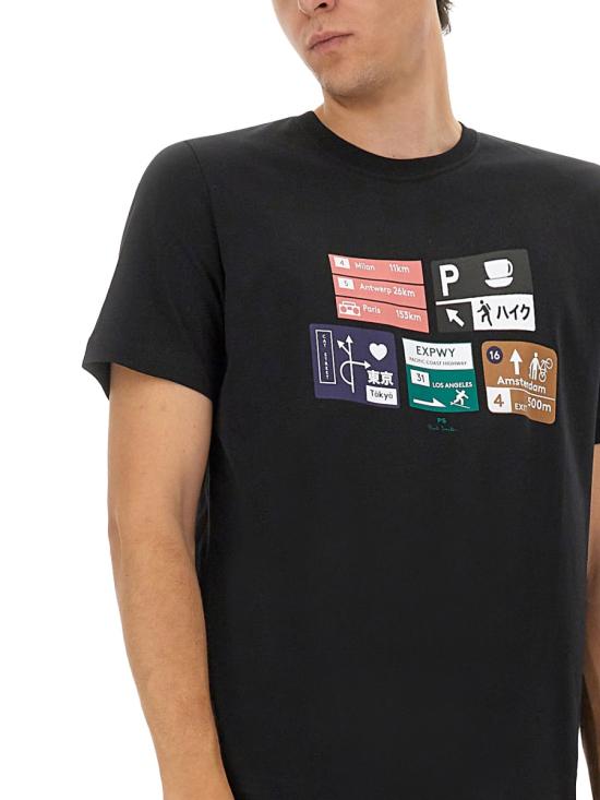 25FW PS 바이 폴스미스 반팔 티셔츠 M2R 011R TP5258 79 BLACK - PS BY PAUL SMITH