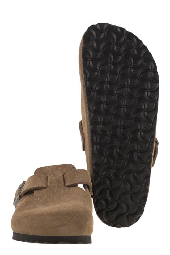 25FW 버켄스탁 BOSTON 보스턴 소프트 풋베드 블로퍼 1030861 DARK TEA DARKTEA LIGHT BROWN - BIRKENSTOCK