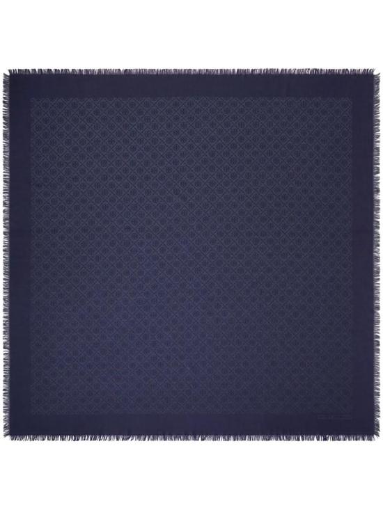 25FW 토리버치 T 모노그램 자카드 트래블러 160570 405 TORY NAVY