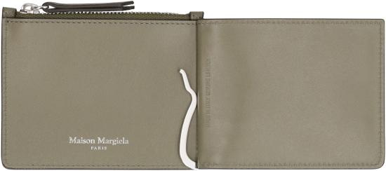 25FW 마르지엘라 보빈 레더 머니 클립 지갑 SA1UI0018P4745T7429 green - MAISON MARGIELA