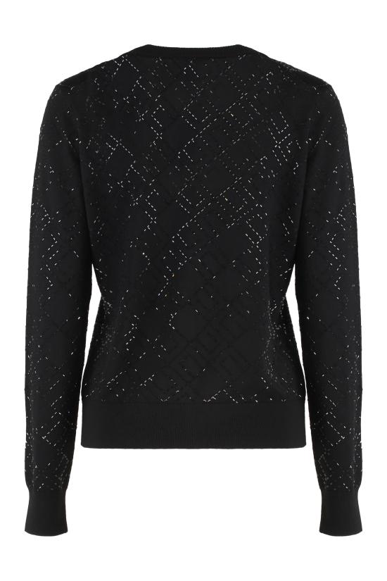 25FW 엘리자베타프랜치 가디건 MK26B56E2188 black - ELISABETTA FRANCHI