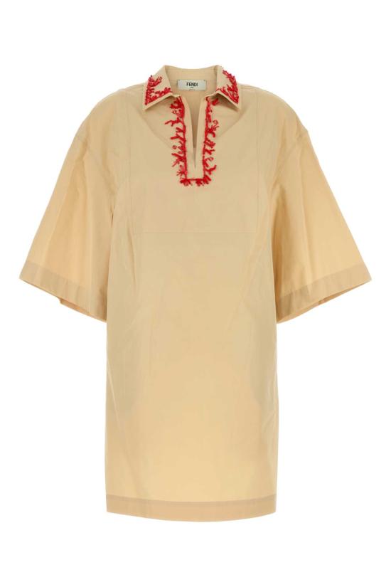 25SS 펜디 미디 원피스 FDD383AUJQ F1SAZ YELLOW