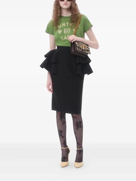 25FW 발렌티노 가라바니 미디 스커트 7B3RADJ51CF 0NO BLACK - VALENTINO GARAVANI