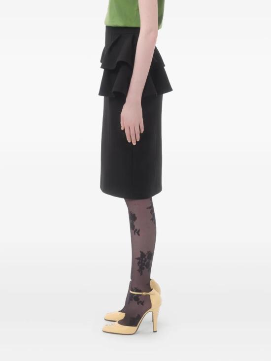 25FW 발렌티노 가라바니 미디 스커트 7B3RADJ51CF 0NO BLACK - VALENTINO GARAVANI