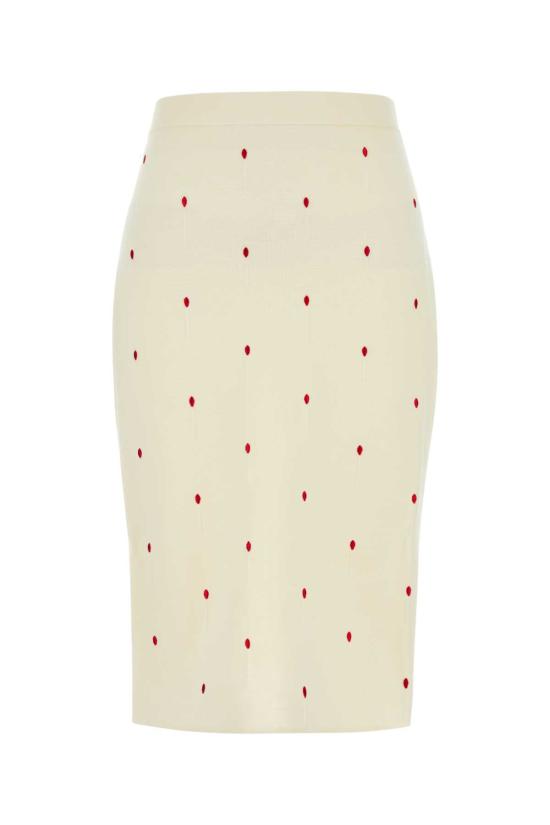 25SS 보테가베네타 미디 스커트 823954V5BG0 9094 WHITE