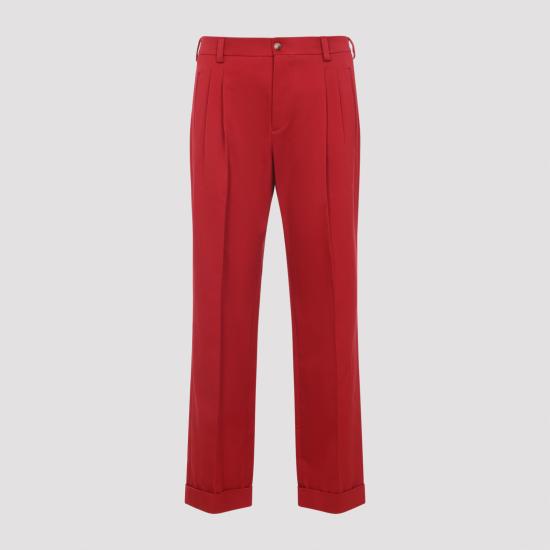 25FW 발렌티노 가라바니 스트레이트 팬츠 7V3RBN30AWU 1R0 RED - VALENTINO GARAVANI